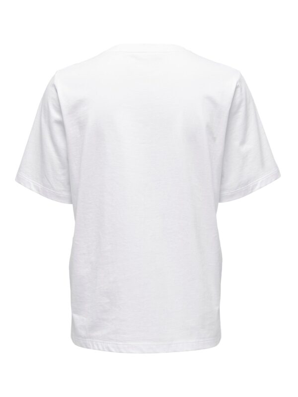 Biały damski t-shirt tył