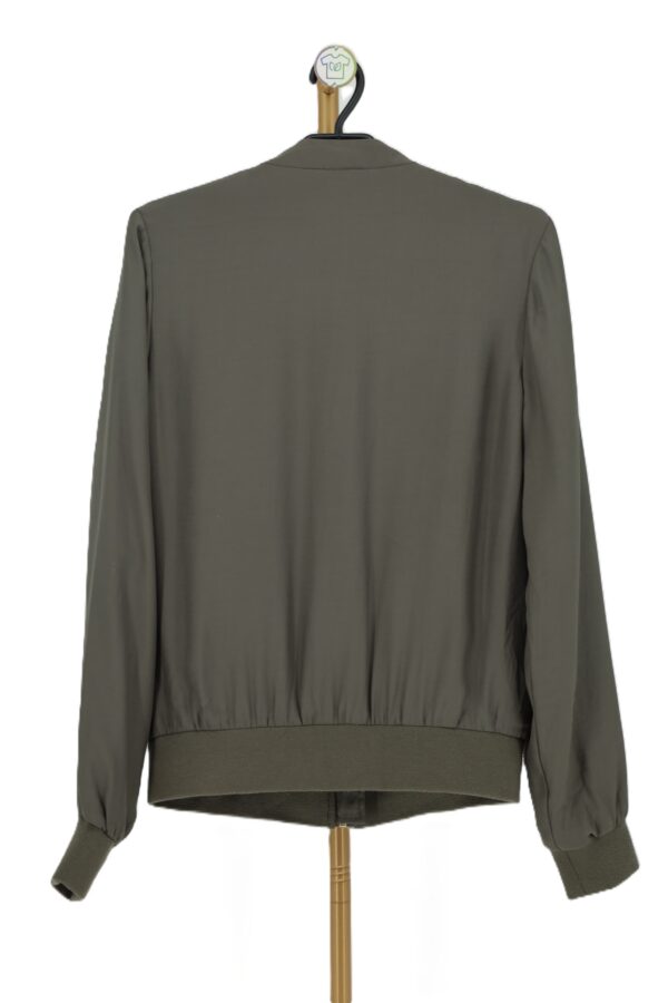 Kurtka bomberka damska khaki - obrazek 3