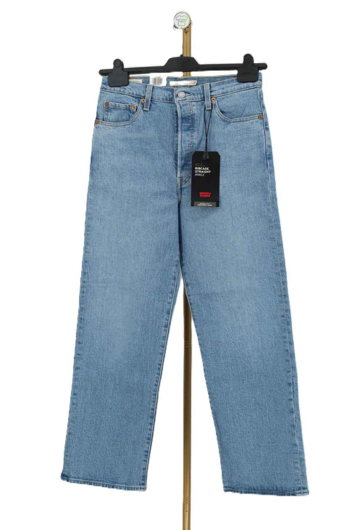 Jeansy Levis Ribcage Straight z prostą nogawką i wysokim stanem