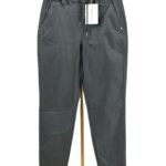 Spodnie eko skóra damskie joggery Pulz Jeans nowe z metką przód.