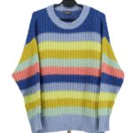 Sweter w kolorowe pasy C&A Yessica przód.